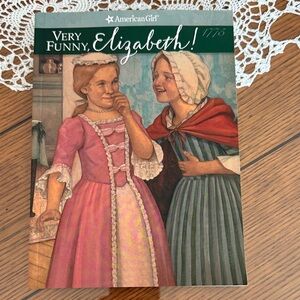 American Girl boom 'Very Funny, Elizabeth!' Book with Pink and Green Dresses